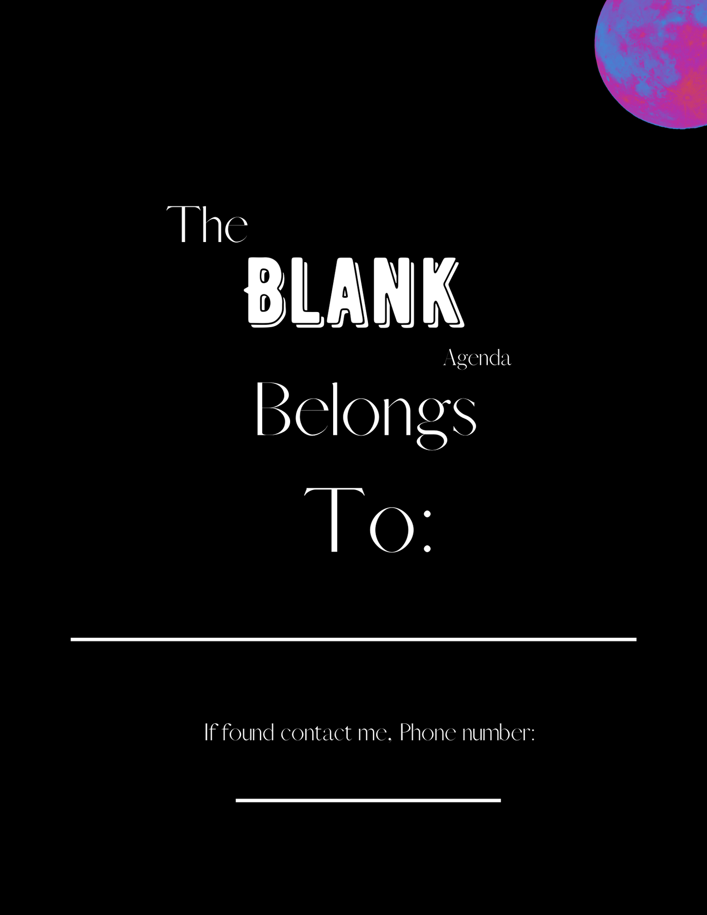 The Blank Agenda 12-month (Digital)